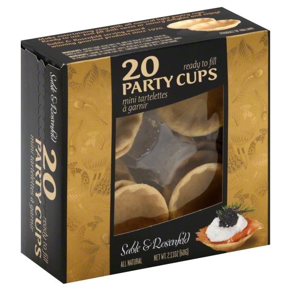 slide 1 of 4, Sable & Rosenfeld Sable And Rosenfield Mini Pastry Party Cup, 20 ct