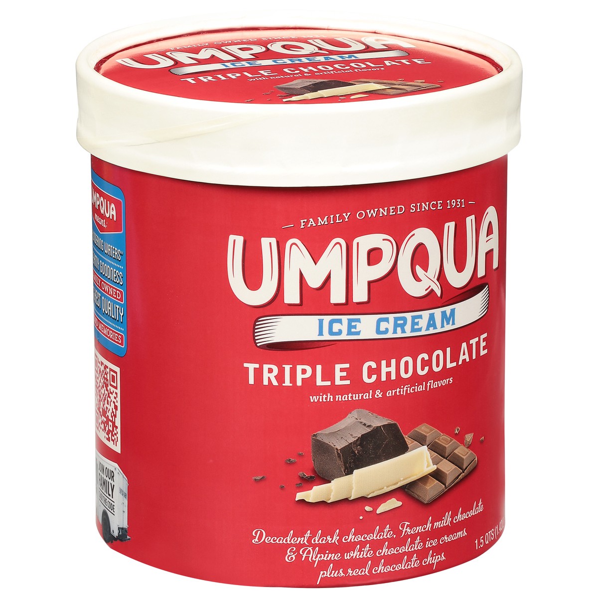 slide 8 of 9, Umpqua Triple Chocolate Ice Cream 1.5 qt, 1.5 qt