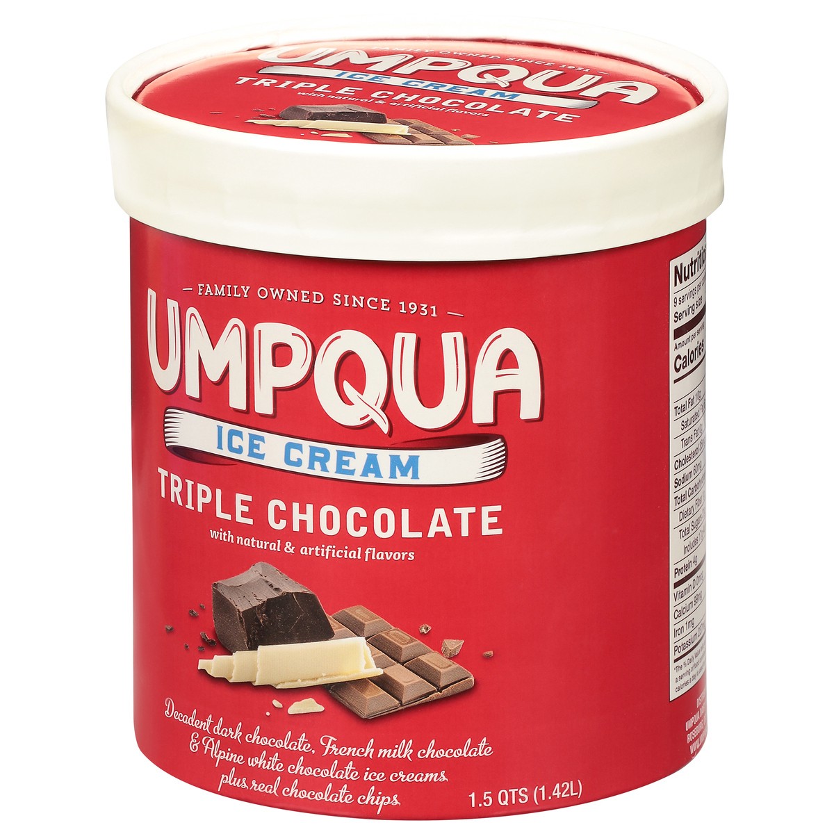 slide 3 of 9, Umpqua Triple Chocolate Ice Cream 1.5 qt, 1.5 qt