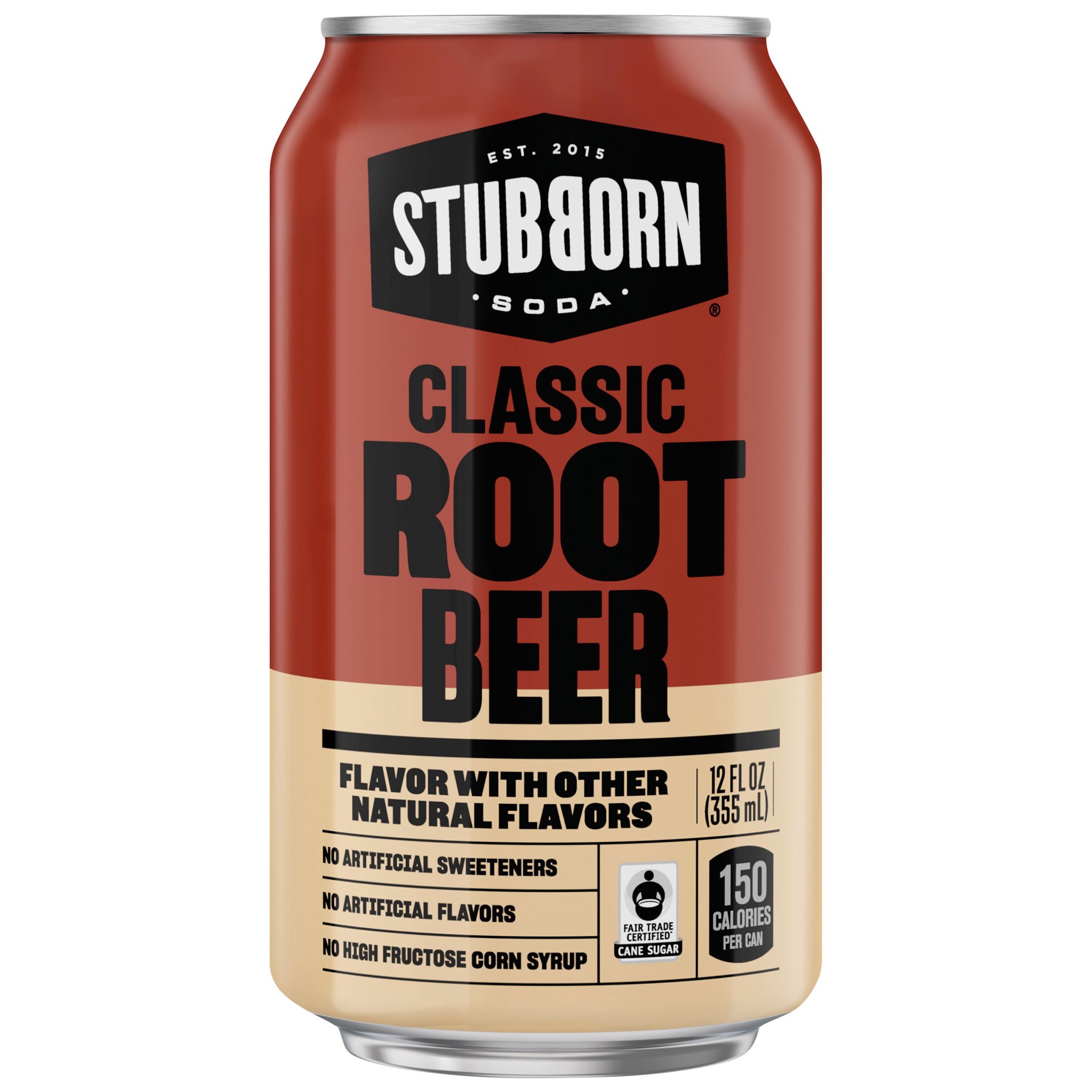 slide 1 of 1, Stubborn Classic Root Beer 12 Fl Oz Can, 12 oz