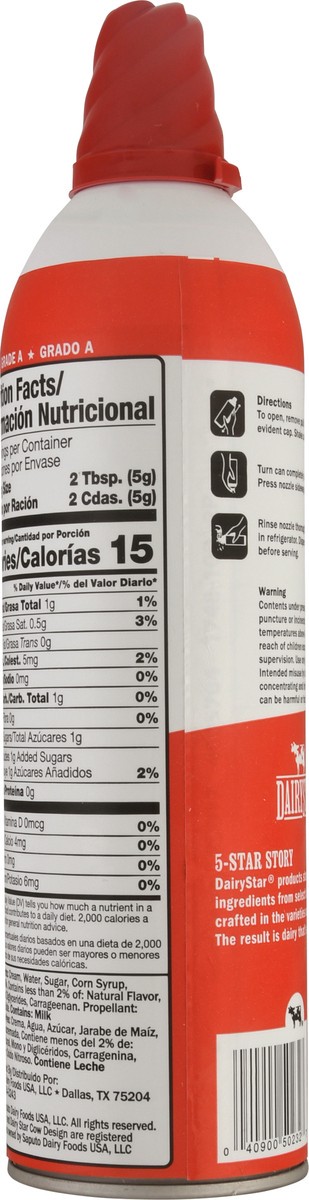 slide 5 of 9, Dairy Star Dairystar Dairy Whipped Topping, Original, 