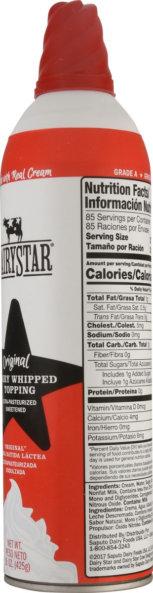 slide 8 of 9, Dairy Star Dairystar Dairy Whipped Topping, Original, 