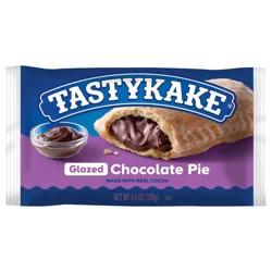 Tastykake Glazed Chocolate Pie, Individually Wrapped Snack Pie, Chocolate Pie, 4.5 oz