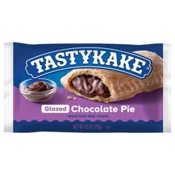 Tastykake Glazed Chocolate Pie, Individually Wrapped Snack Pie, Chocolate Pie, 4.5 oz