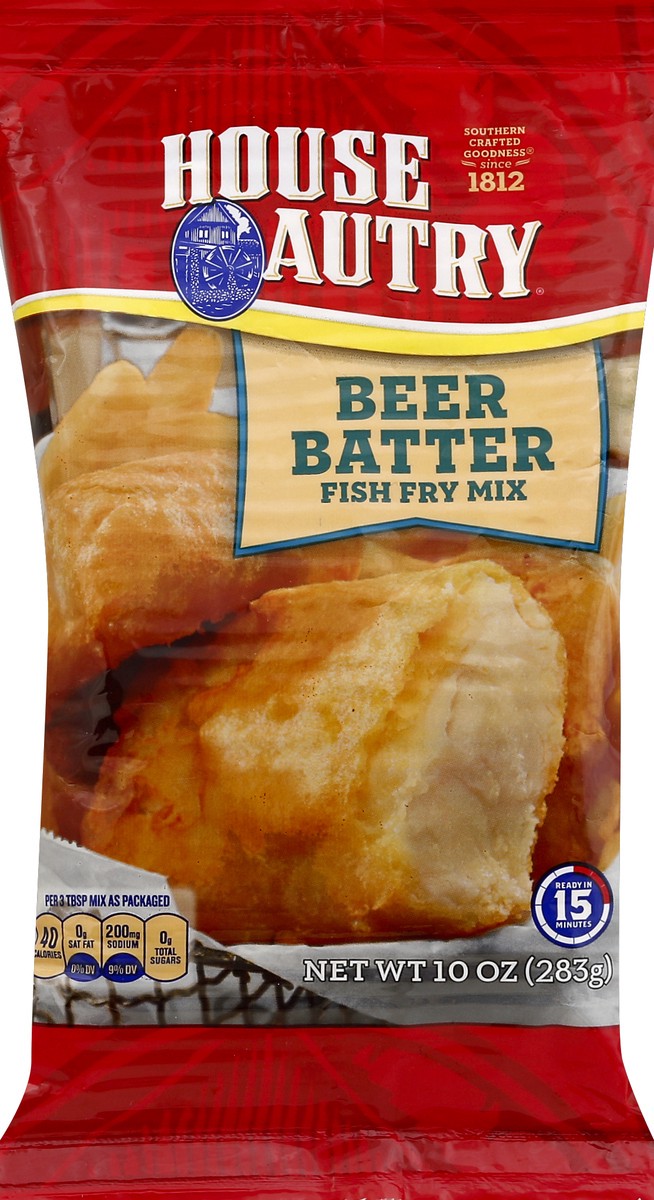 slide 3 of 5, House-Autry Beer Batter Fish Fry Mix, 10 oz