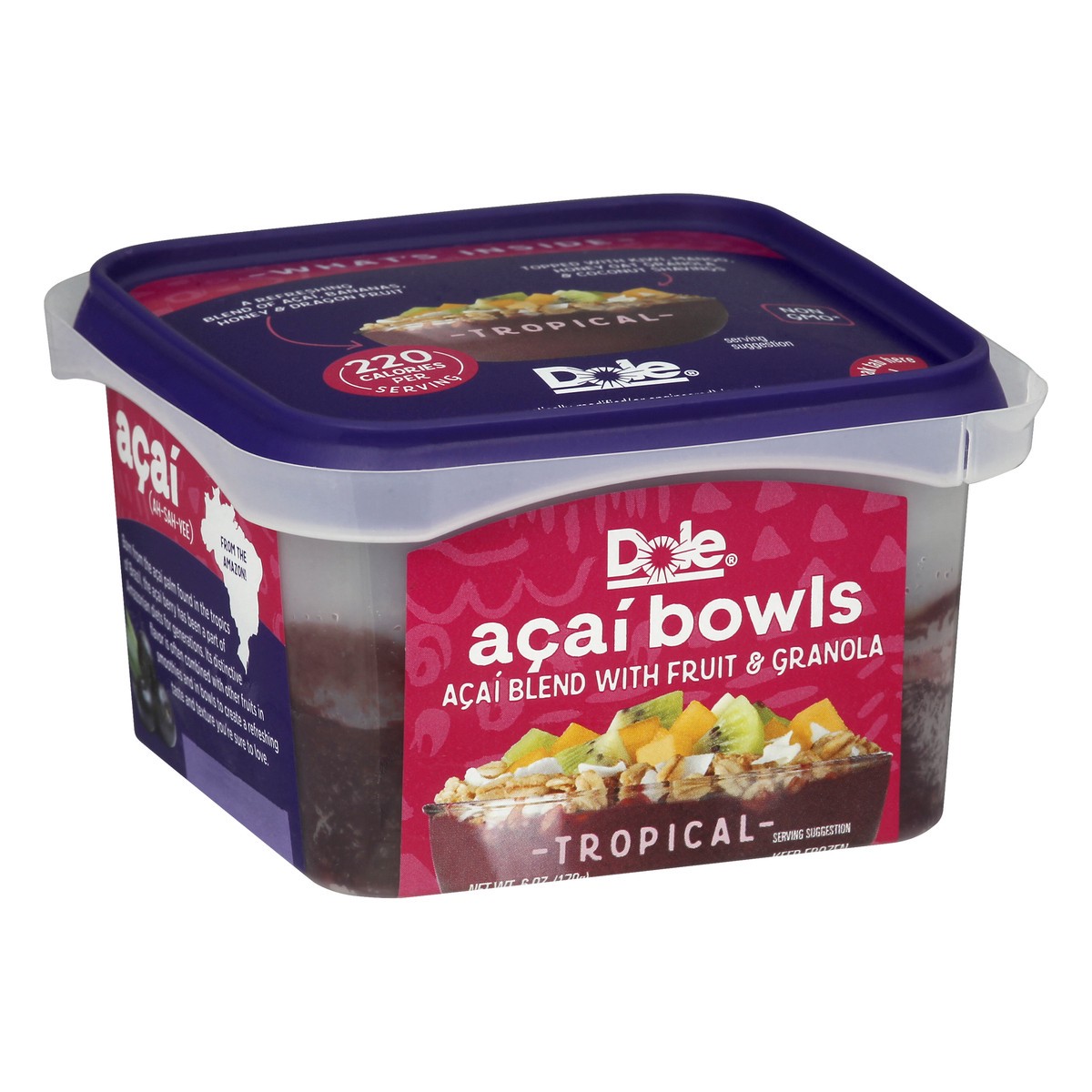 slide 8 of 10, Dole Tropical Acai Bowls 6 oz. Container, 6 oz