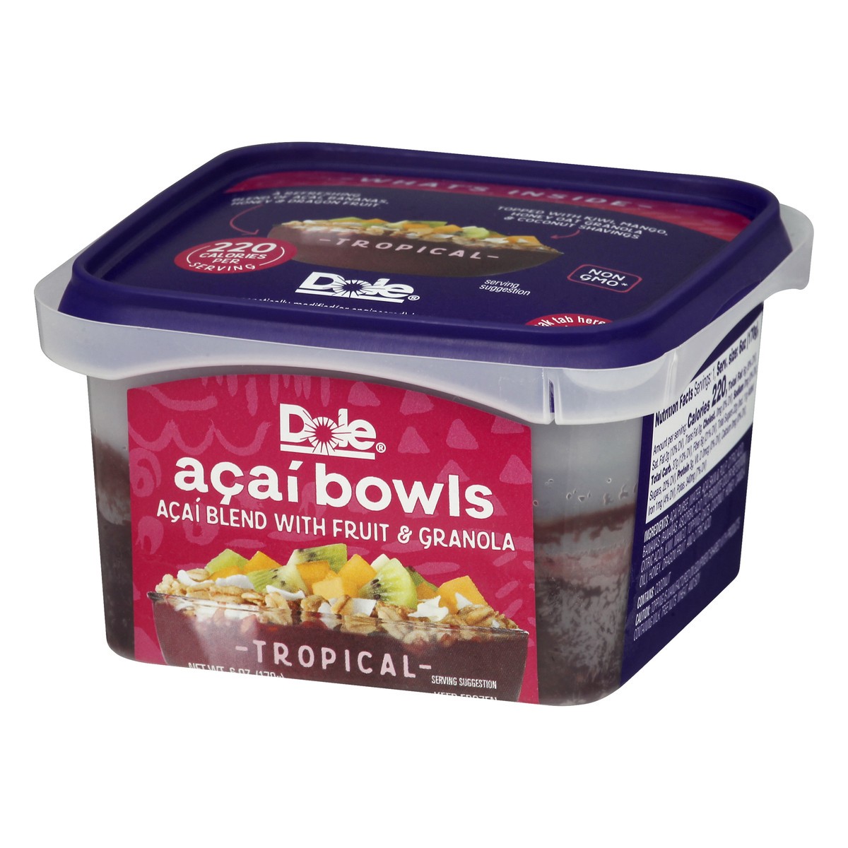 slide 4 of 10, Dole Tropical Acai Bowls 6 oz. Container, 6 oz