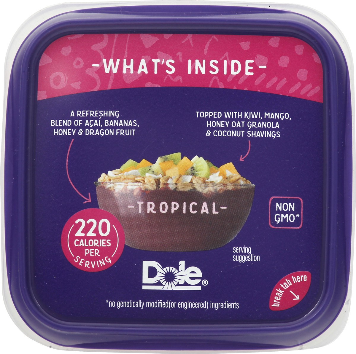 slide 2 of 10, Dole Tropical Acai Bowls 6 oz. Container, 6 oz