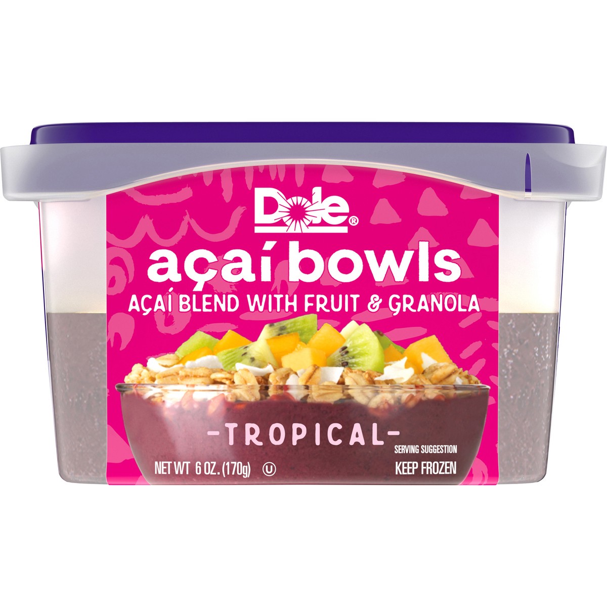 slide 1 of 10, Dole Tropical Acai Bowls 6 oz. Container, 6 oz