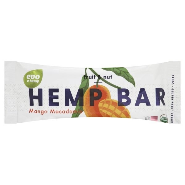 slide 1 of 1, Evo Hemp Organic Mango Macadamia Energy Bar, 1.7 oz