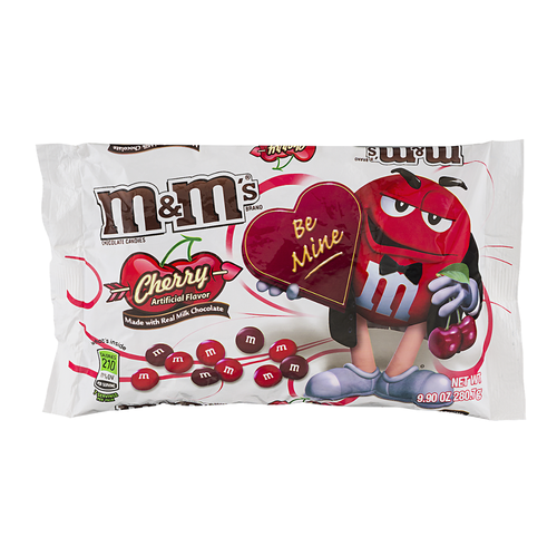 slide 1 of 1, M&M's Valentine's Cherry Chocolate Candy, 9.9 oz