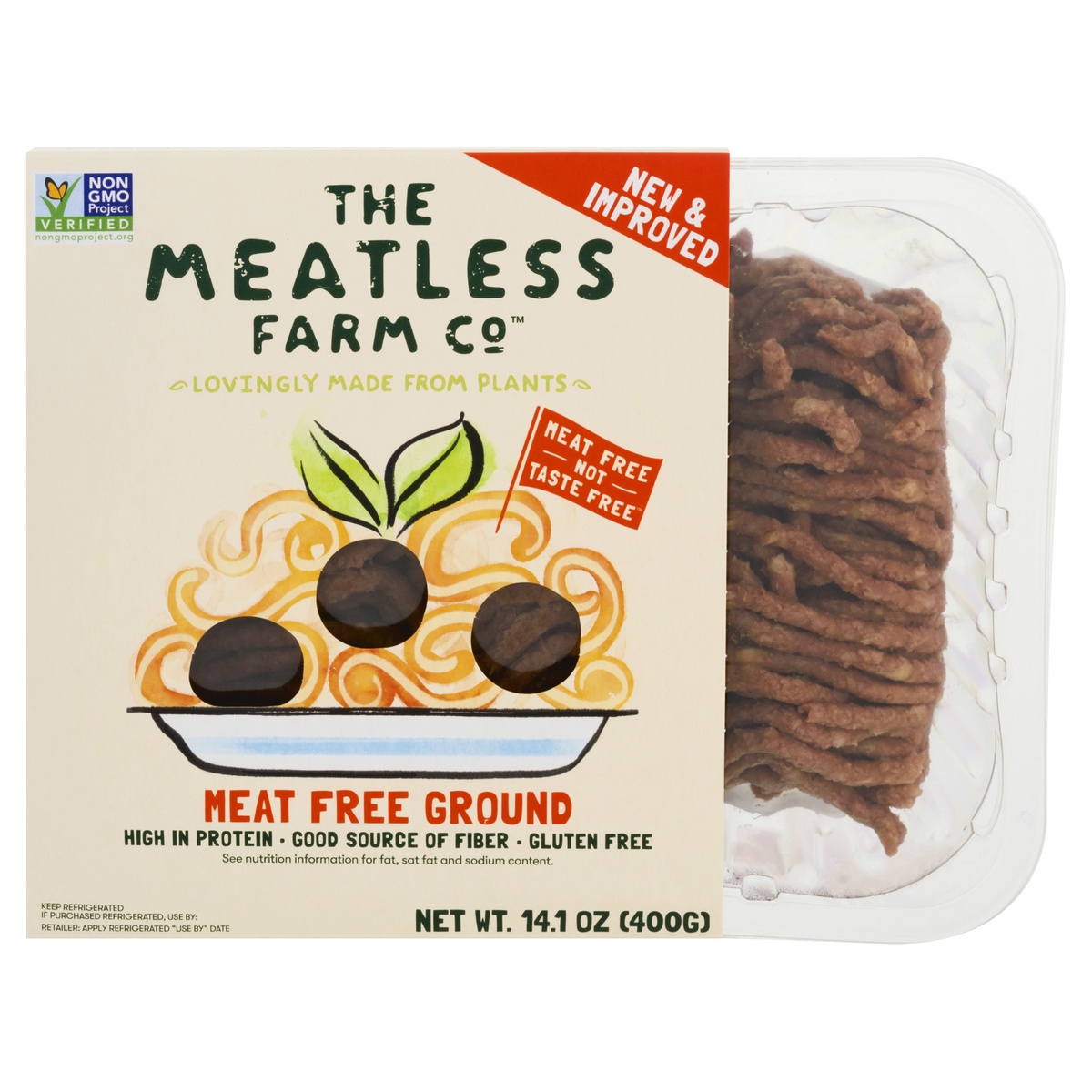 slide 1 of 1, Meatless Farm Meat Free Ground, 14.1 oz