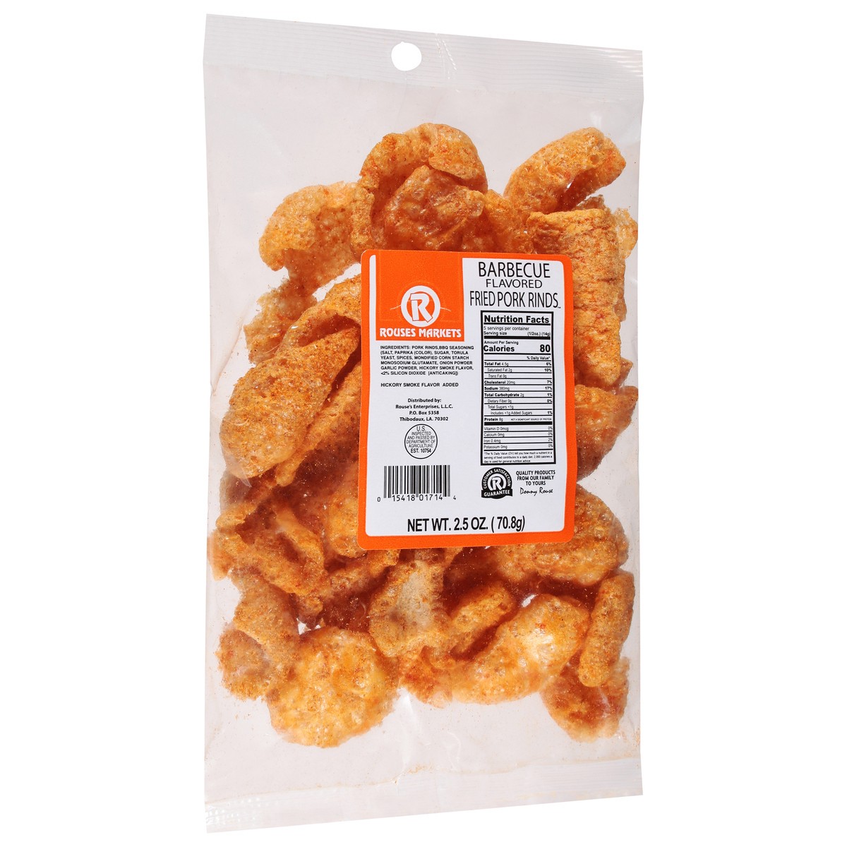 slide 3 of 11, Rouses Markets Barbecue Flavored Fried Pork Rinds - 2.5 oz, 2.5 oz
