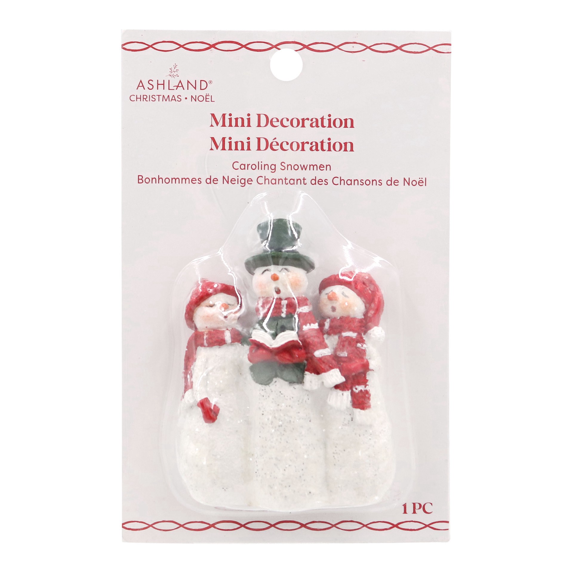 slide 3 of 3, Mini Caroling Snowmen Decoration By Ashland, null