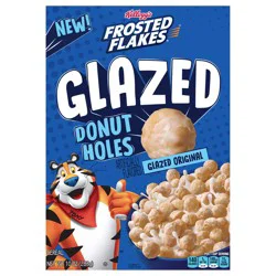 Kellogg''s Frosted Flakes Glazed Donut Holes Breakfast Cereal, Kids Cereal, Family Breakfast, Original, 10oz Box