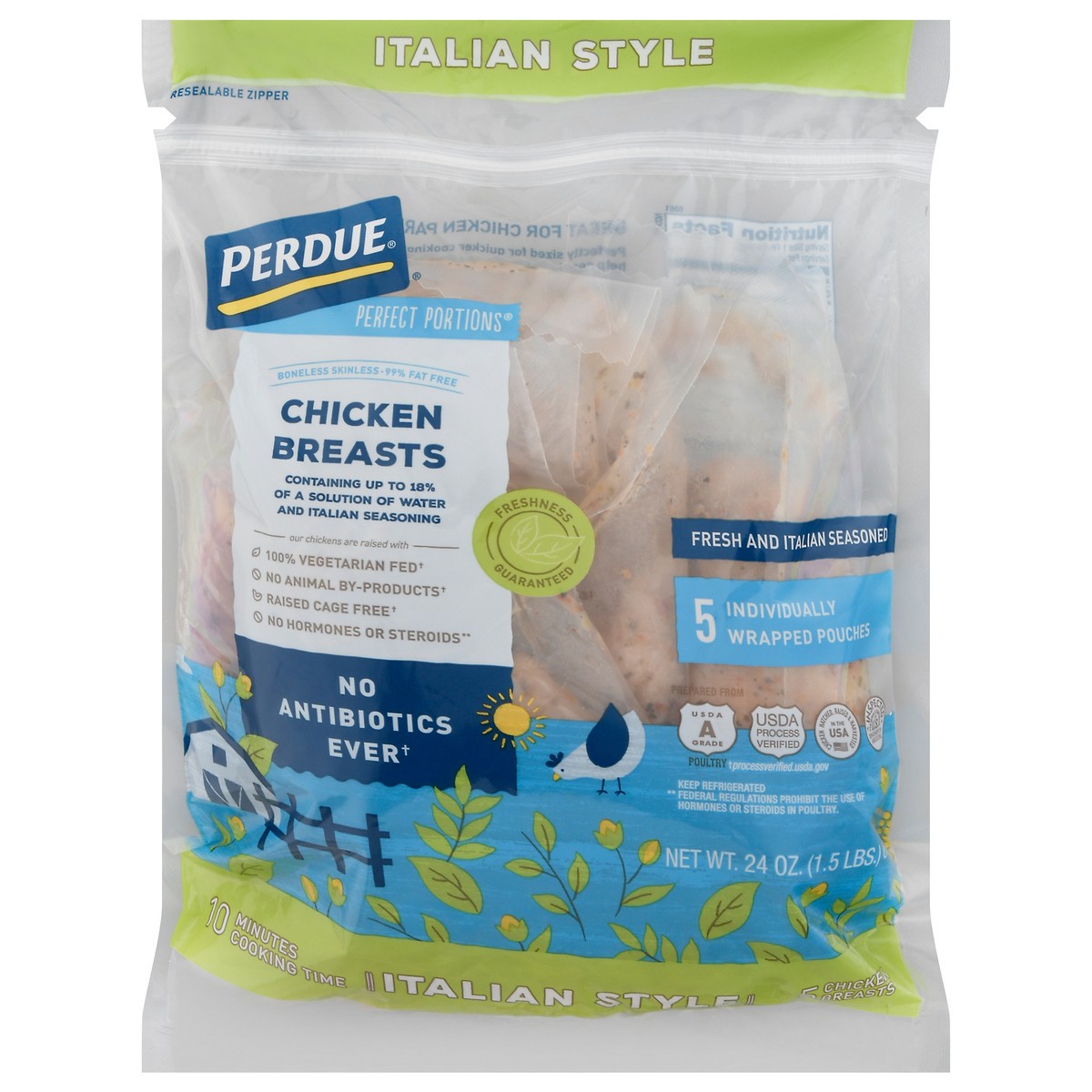 slide 1 of 9, PERDUE Perfect Portions Boneless Skinless Chicken Breasts - 1.5 Lb, 1.5 lb