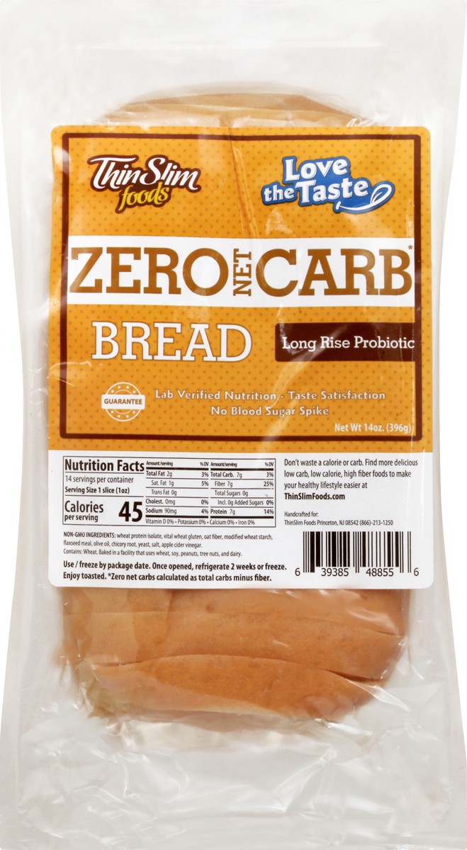 slide 2 of 13, ThinSlim Foods Bread 14 oz, 14 oz