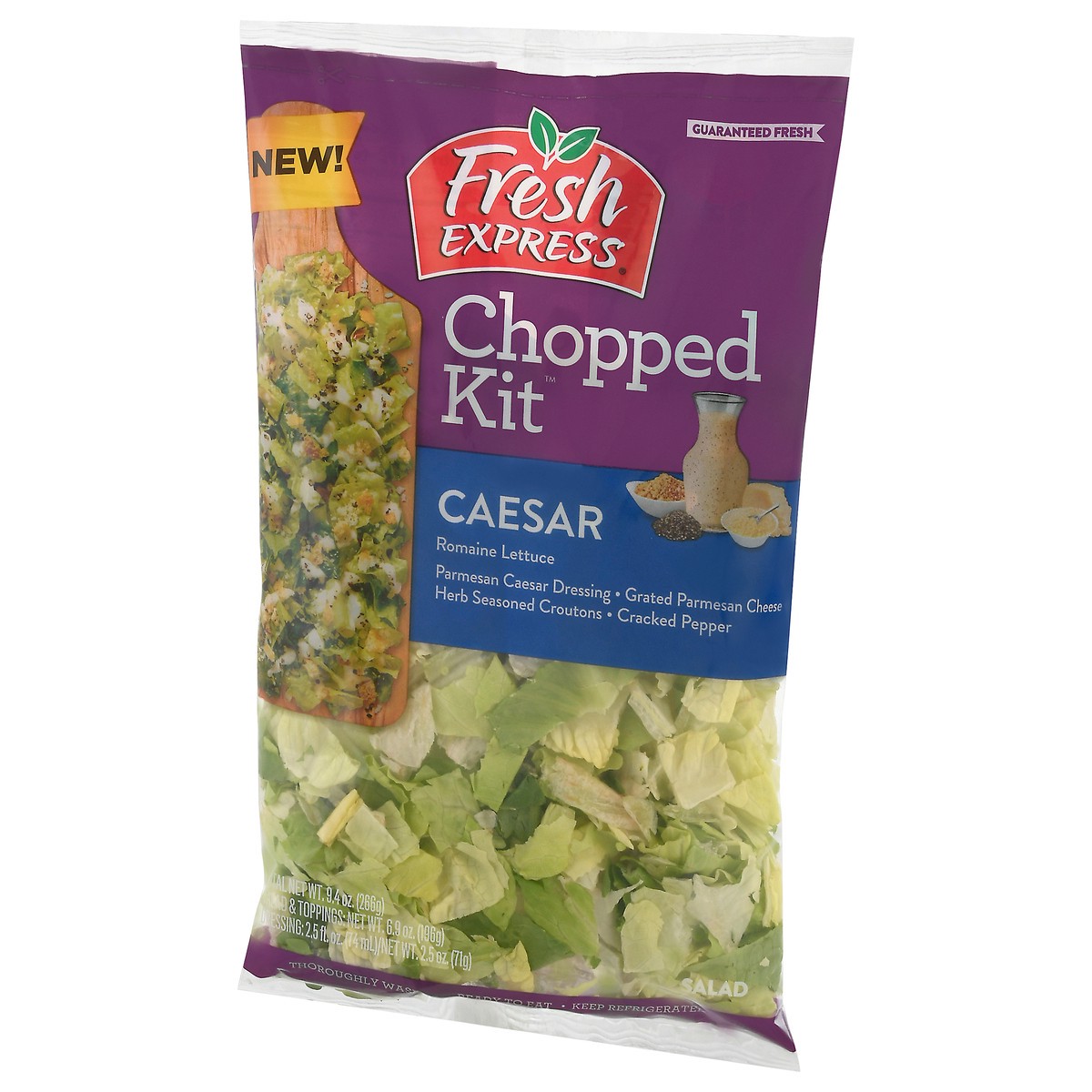 slide 3 of 9, Fresh Express Caesar Chopped Salad Kit, 9.9 oz