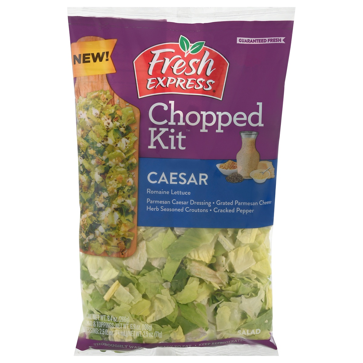 slide 1 of 1, Fresh Express Chopped Kit Caesar 1 ea, 10.4 oz