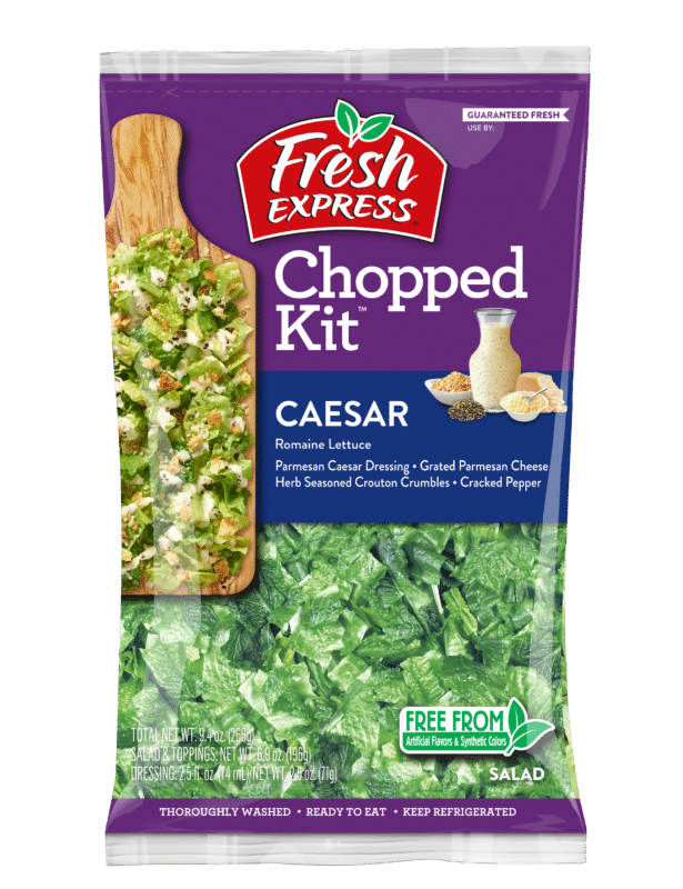 slide 1 of 9, Fresh Express Caesar Chopped Salad Kit, 9.9 oz