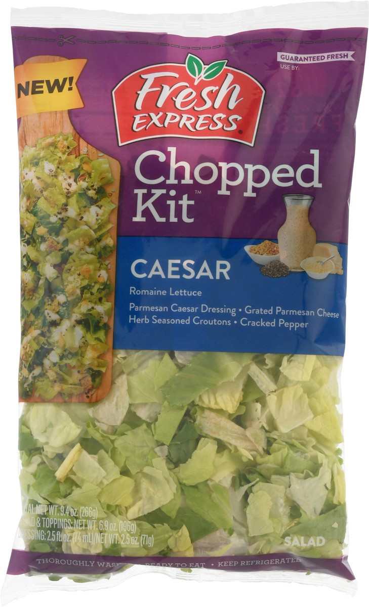 slide 6 of 9, Fresh Express Caesar Chopped Salad Kit, 9.9 oz