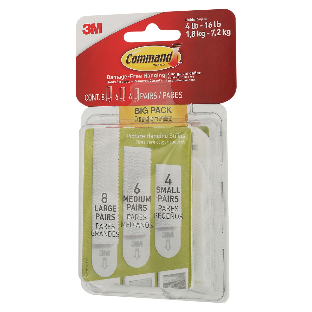 slide 5 of 9, Command Picture Hanging Strips Large Big Pack 18 ea, 18 ct