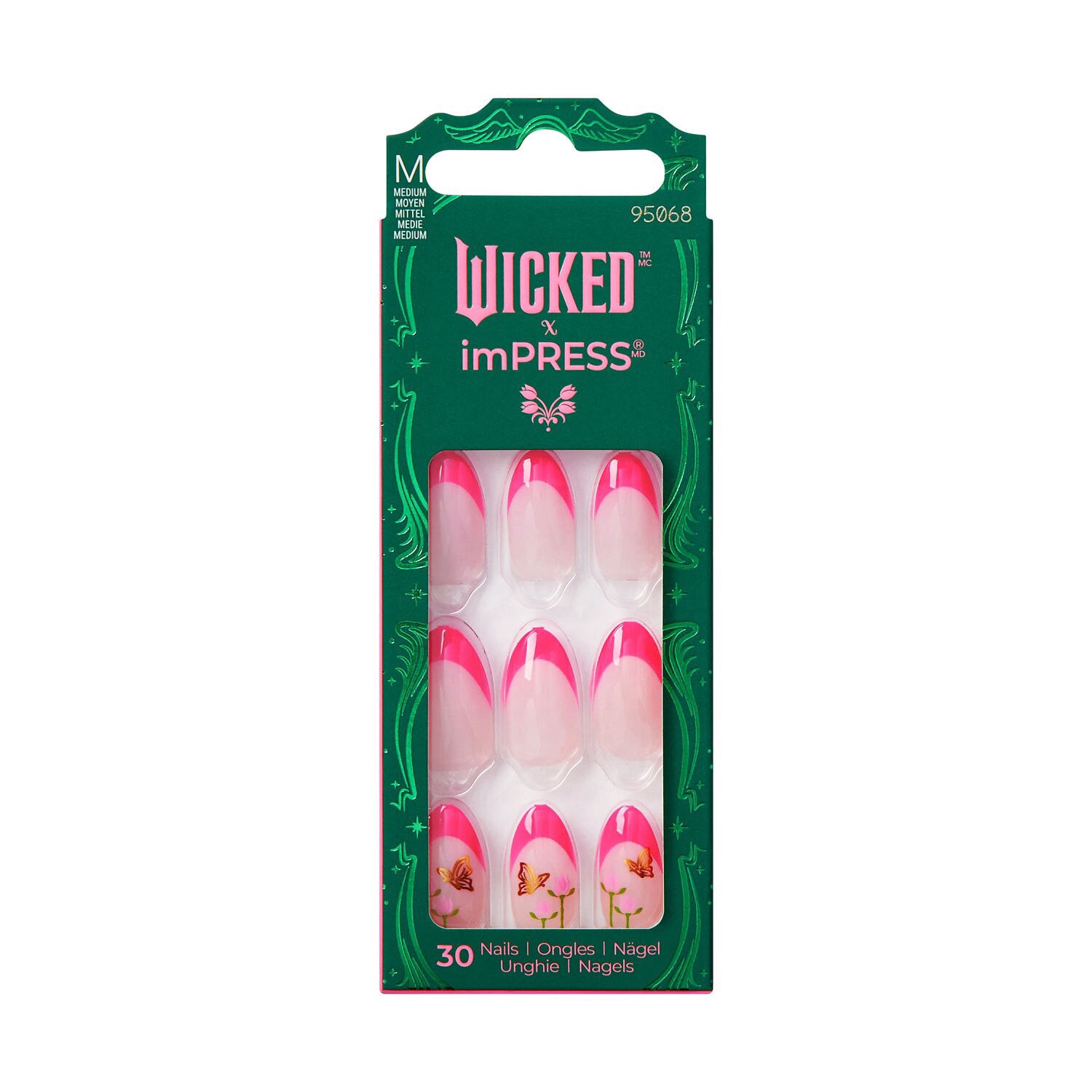 slide 1 of 1, KISS NAIL Wicked X Impress Press On Nails - Unlikely Friendship, 1 ct