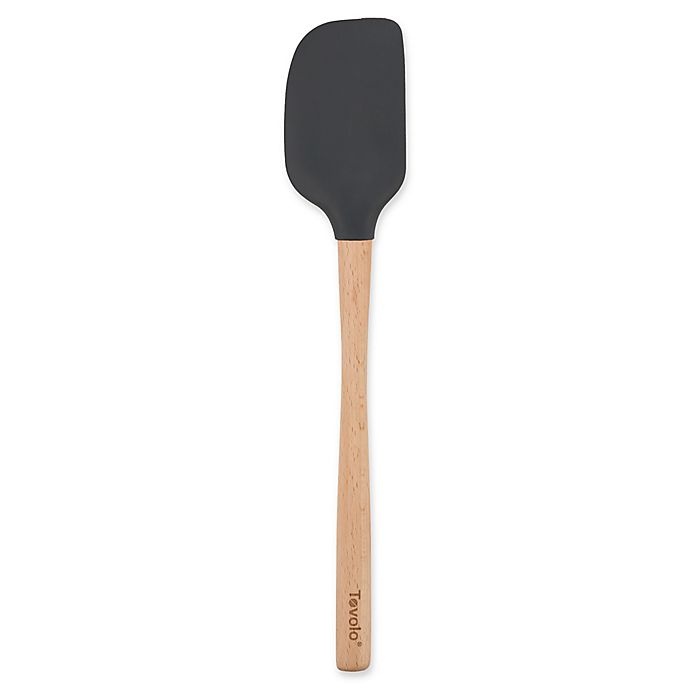 slide 1 of 1, Tovolo Flex-Core Wood Handled Spatula - Charcoal, 1 ct