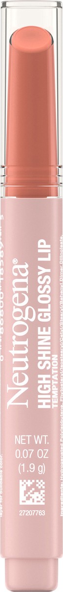slide 12 of 12, Neutrogena High Shine Glossy Lip Balm, Temptation, 1 ct