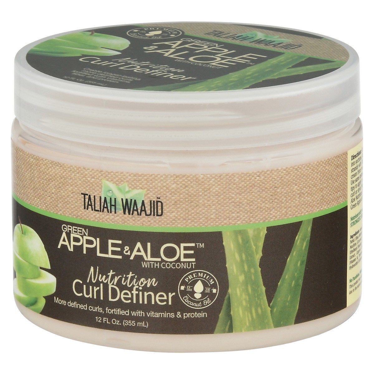 slide 6 of 9, Taliah Waajid Nutrition Green Apple & Aloe with Coconut Curl Definer 12 fl oz, 12 fl oz