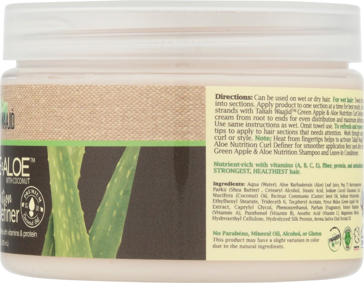 slide 8 of 9, Taliah Waajid Nutrition Green Apple & Aloe with Coconut Curl Definer 12 fl oz, 12 fl oz