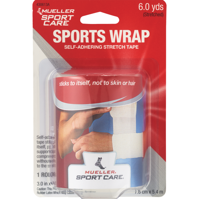 slide 1 of 1, Mueller Sports Medicine Sports Wrap, White, 1 ct
