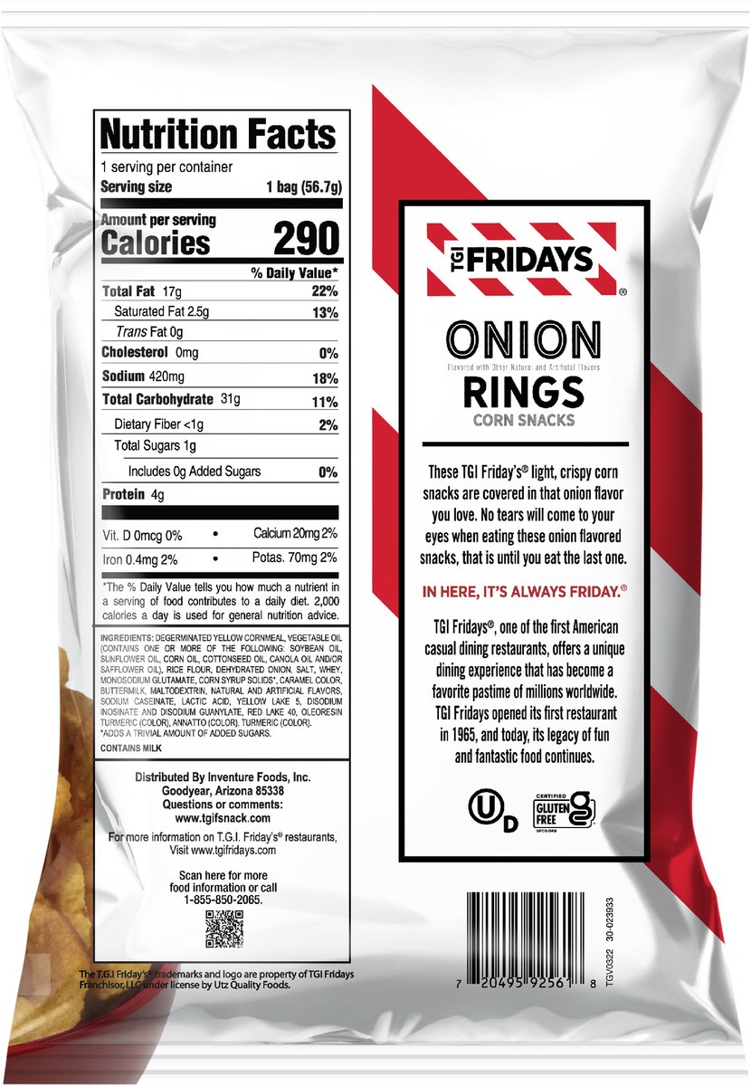 slide 7 of 11, T.G.I. Friday's TGIF Onion Rings - 2 oz, 2 oz