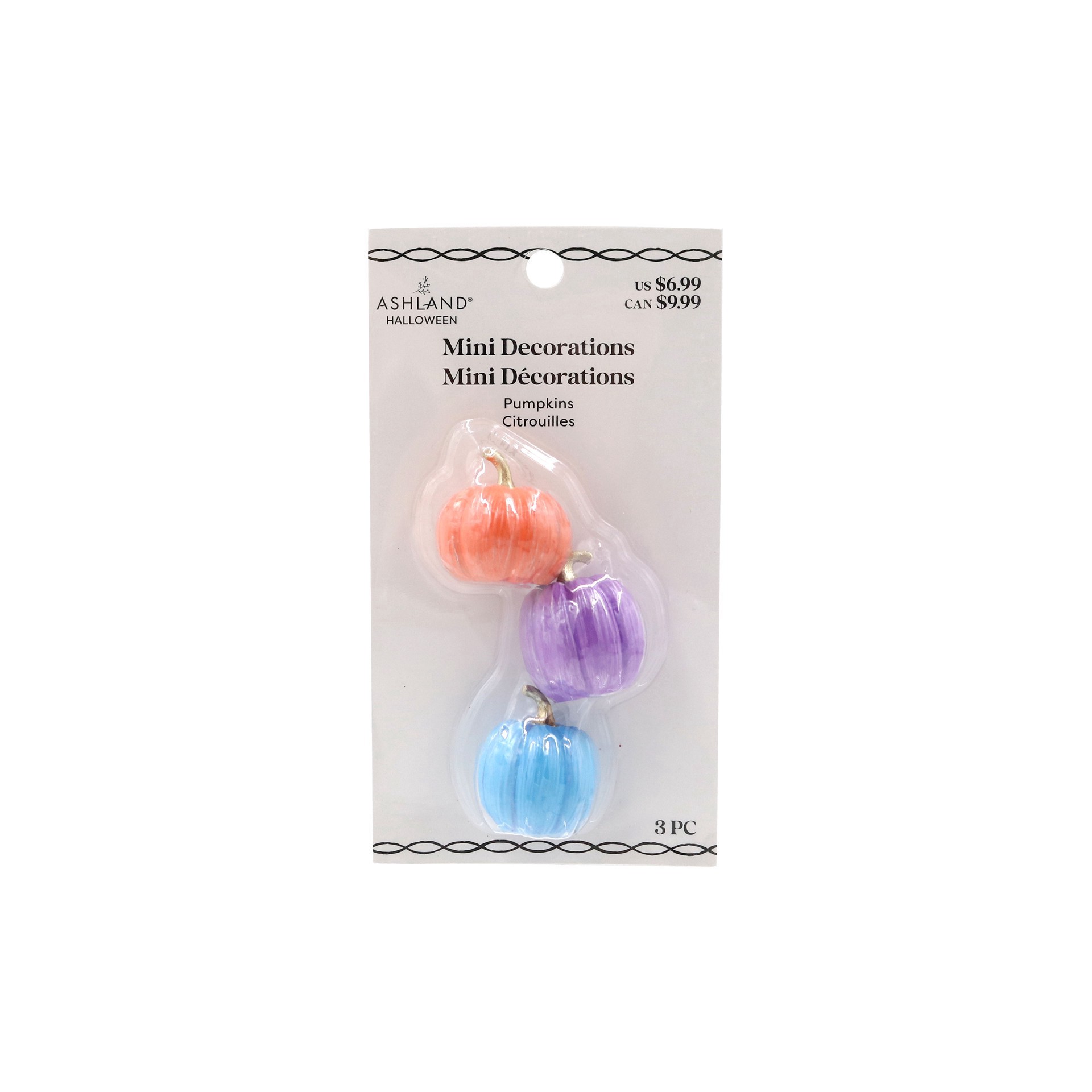 slide 2 of 3, Mini Pearl Pumpkin Decoration Set By Ashland, 5.5 in x 2.5 in x 1.13 in