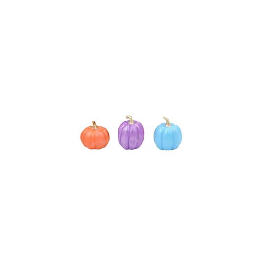 slide 1 of 3, Mini Pearl Pumpkin Decoration Set By Ashland, 5.5 in x 2.5 in x 1.13 in