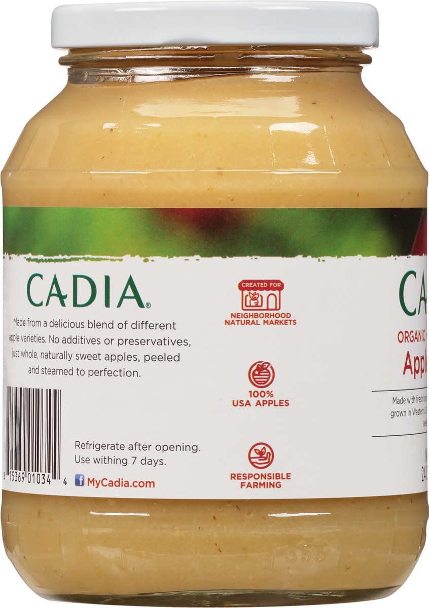 slide 6 of 13, Cadia Organic Unsweetened Apple Sauce 24 oz, 24 oz