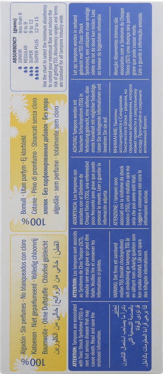 slide 2 of 10, Natracare Tampons 16 ea, 16 ct