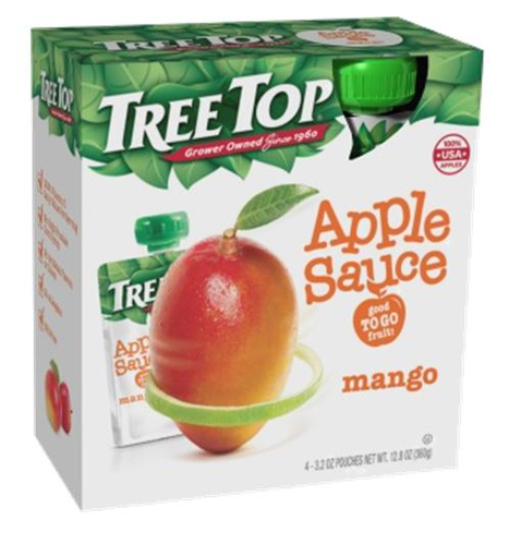 slide 1 of 1, Tree Top Mango Apple Sauce, 4 ct; 3.2 oz