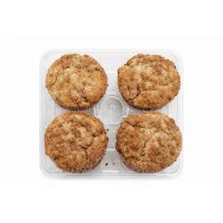 Fresh Baked Muffins, Cinnamon Crunch, 4 Count