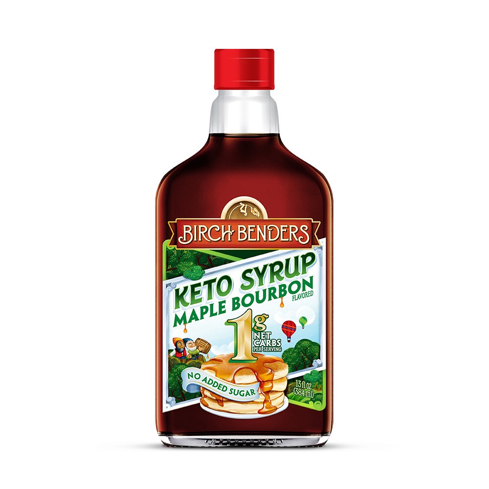 slide 1 of 9, Birch Benders Maple Bourbon Keto Syrup, 13oz, 13 oz