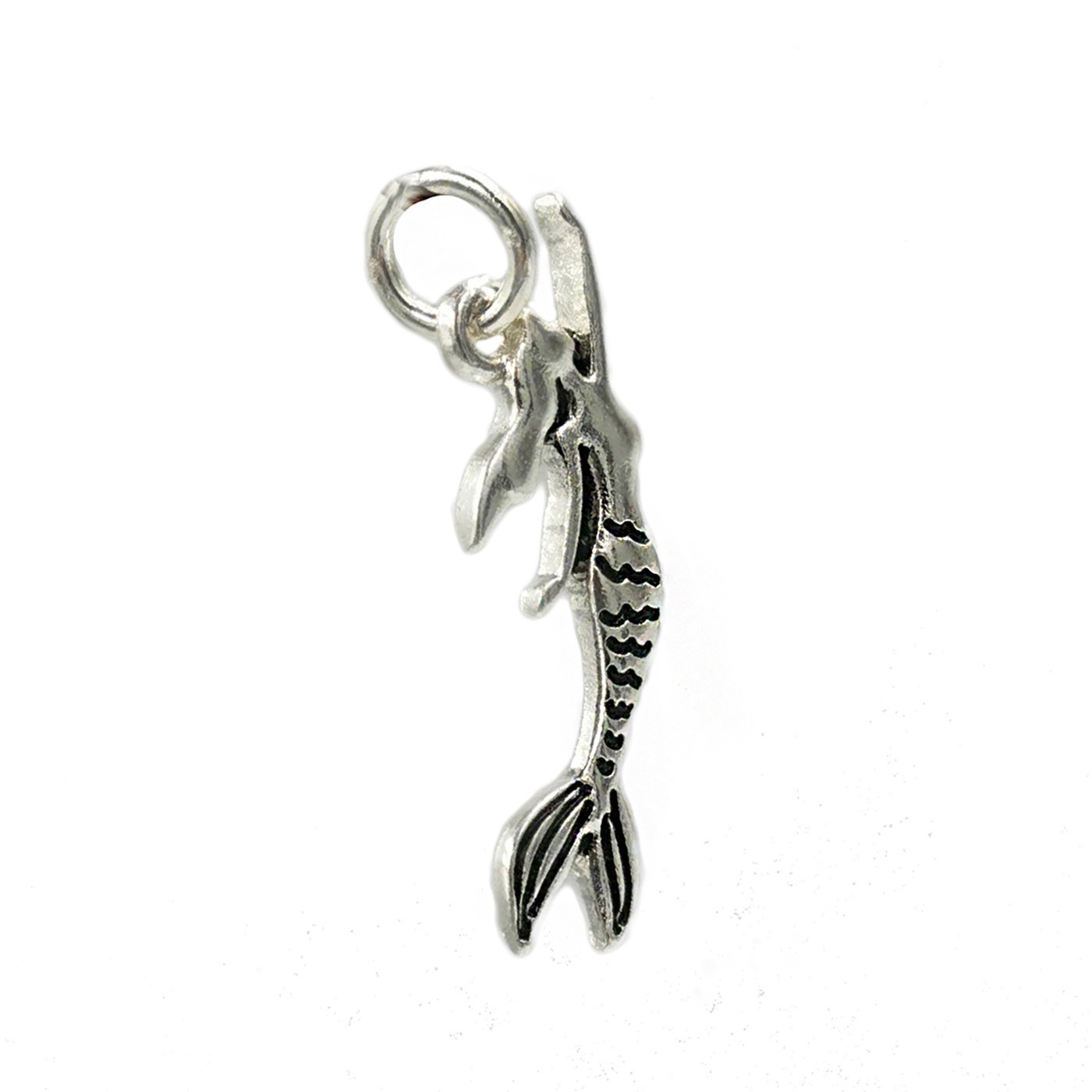 slide 2 of 4, Charmalong Antique Silver Plated Mermaid Charm By Bead Landing, 1.03 in x 0.39 in x 0.2 in