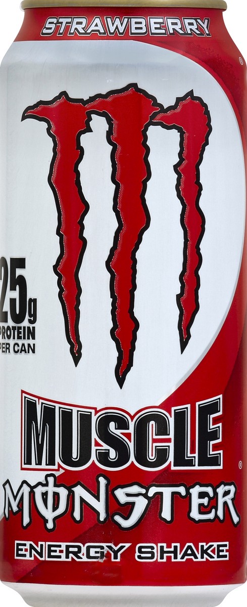 slide 4 of 4, Monster Energy Strawberry Muscle Energy Shake - 15 oz, 15 oz