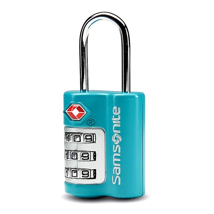 slide 1 of 1, Samsonite 3-Dial Zinc Alloy Combination Lock - Green, 1 ct