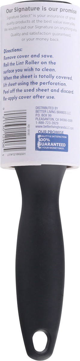 slide 3 of 9, Signature Select S Sel Lint Roller, 60 sheets