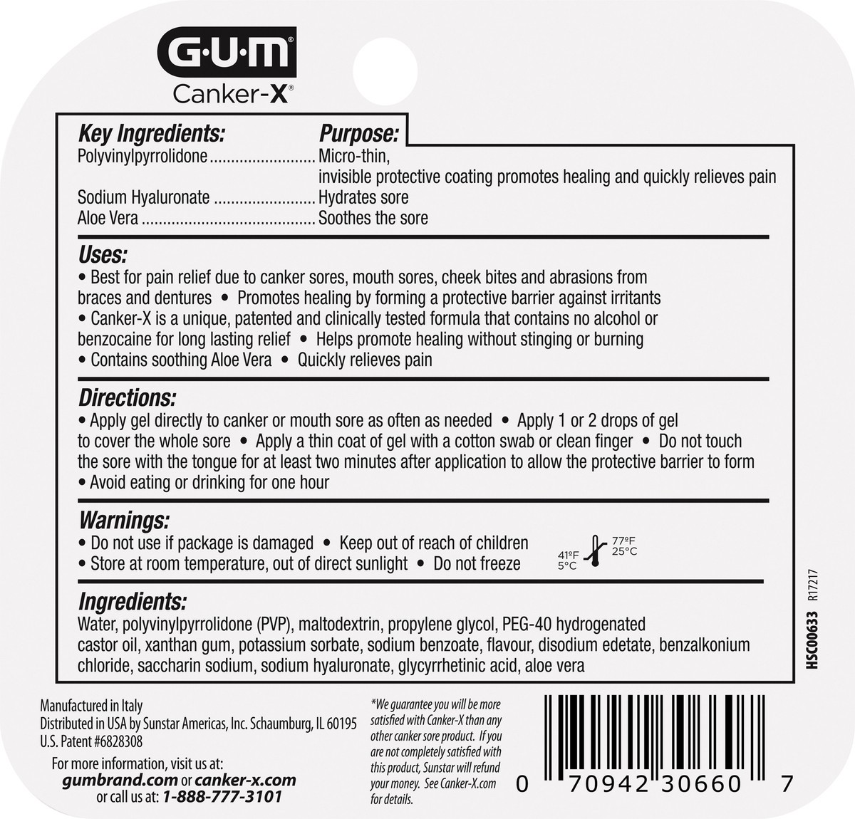 slide 4 of 5, G-U-M Sunstar Gum Canker-X Patented Triple Action Gel With Aloe Vera, 28 oz