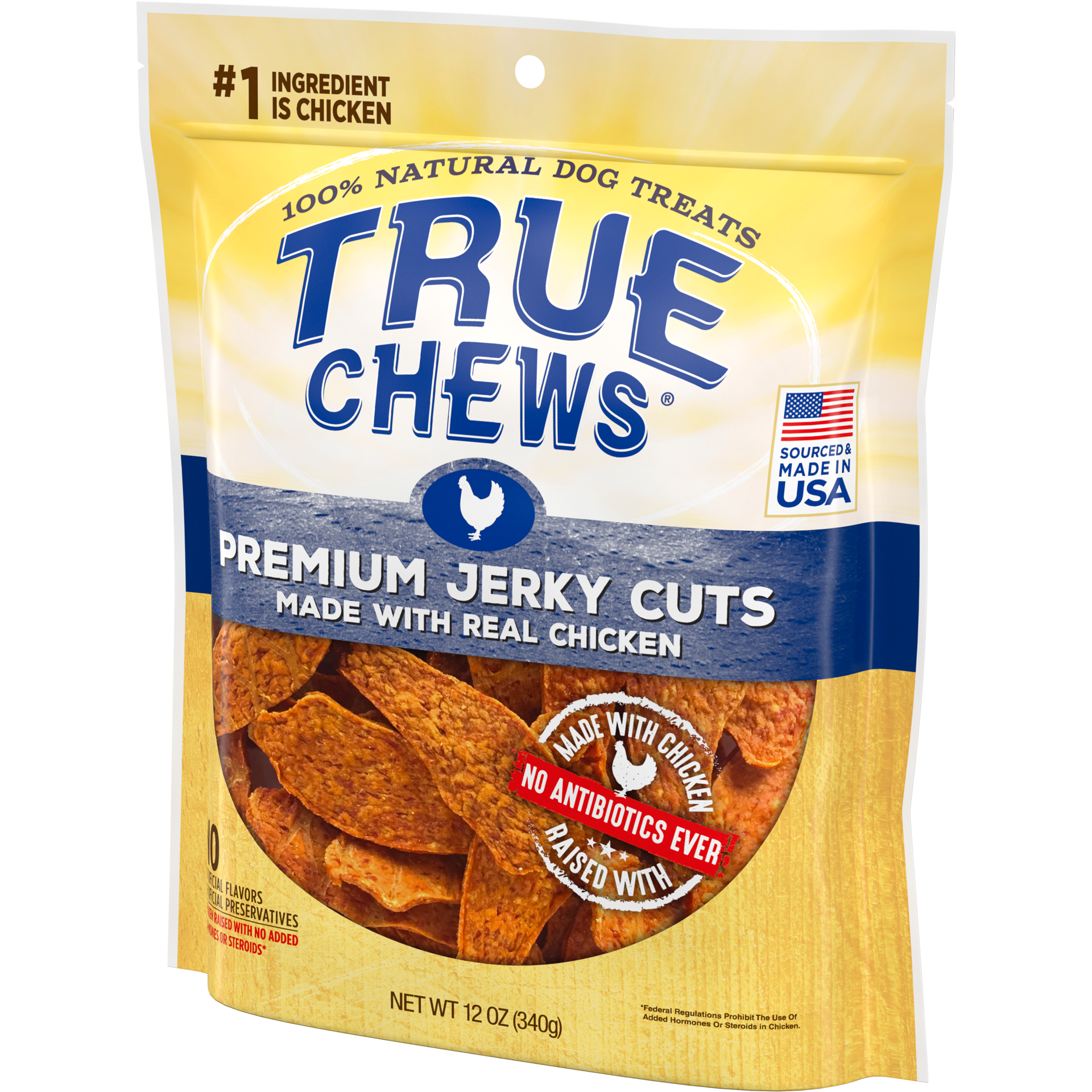 slide 5 of 5, True Chews Jerky Cuts Premium 100% Natural Dog Treats 12 oz, 12 oz