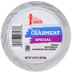 Pasteurized Blue Swimming Crab Special Crab Meat