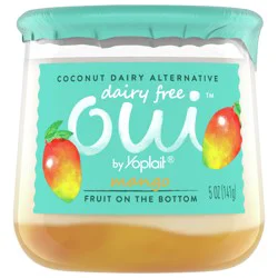 Oui by Yoplait Mango Dairy Free Yogurt Alternative, 5 OZ Jar