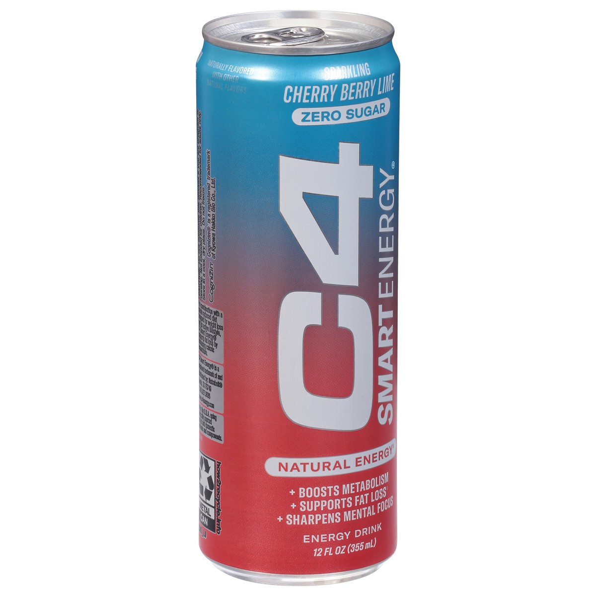 slide 2 of 12, C4 Sport Smart Energy Zero Sugar Sparkling Cherry Berry Lime Energy Drink 12 fl oz, 12 fl oz