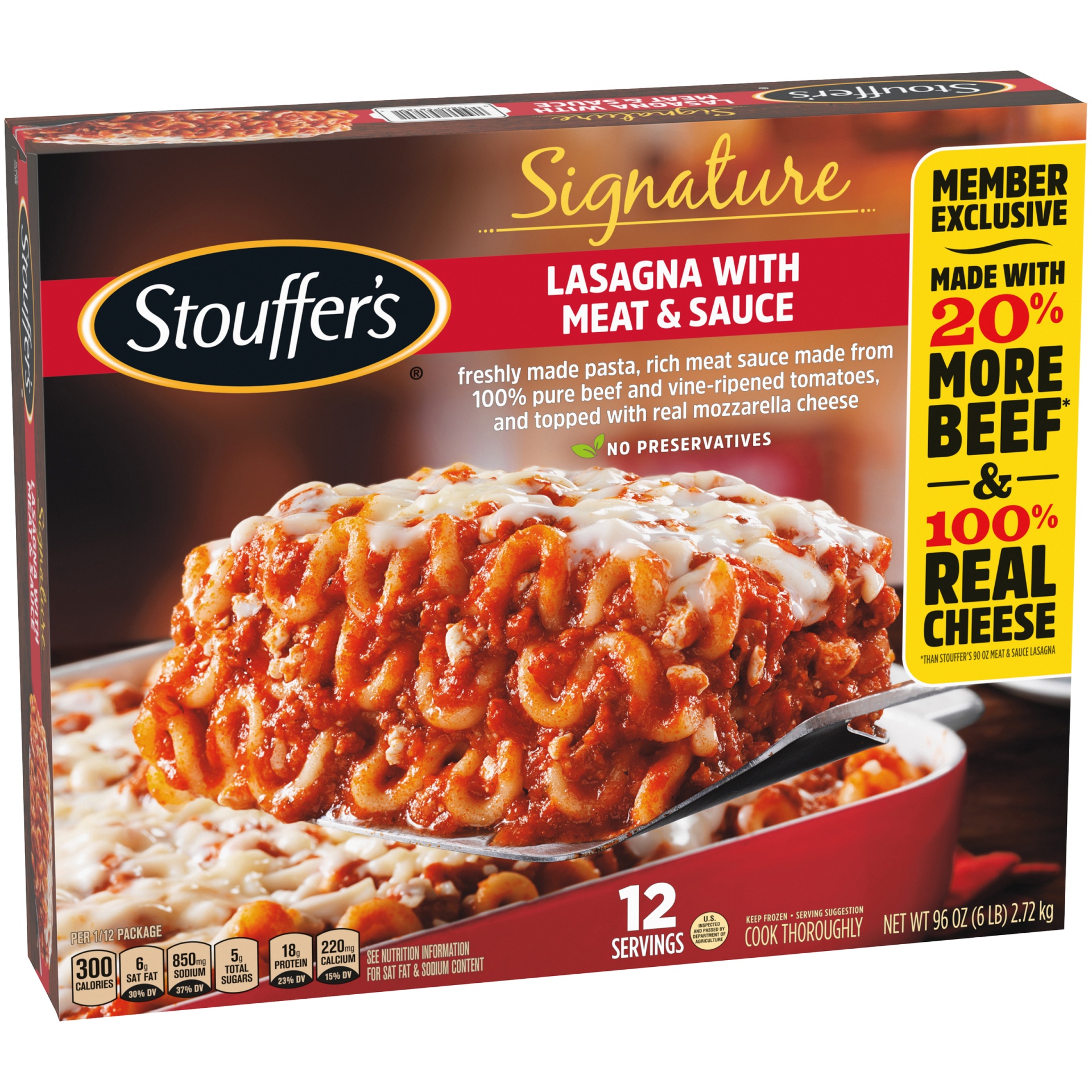 Stouffer's Signature Lasagna with Meat Sauce 96 oz Shipt